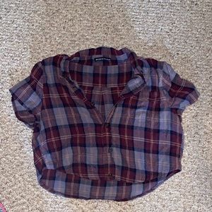 Brandy Melville cropped flannel